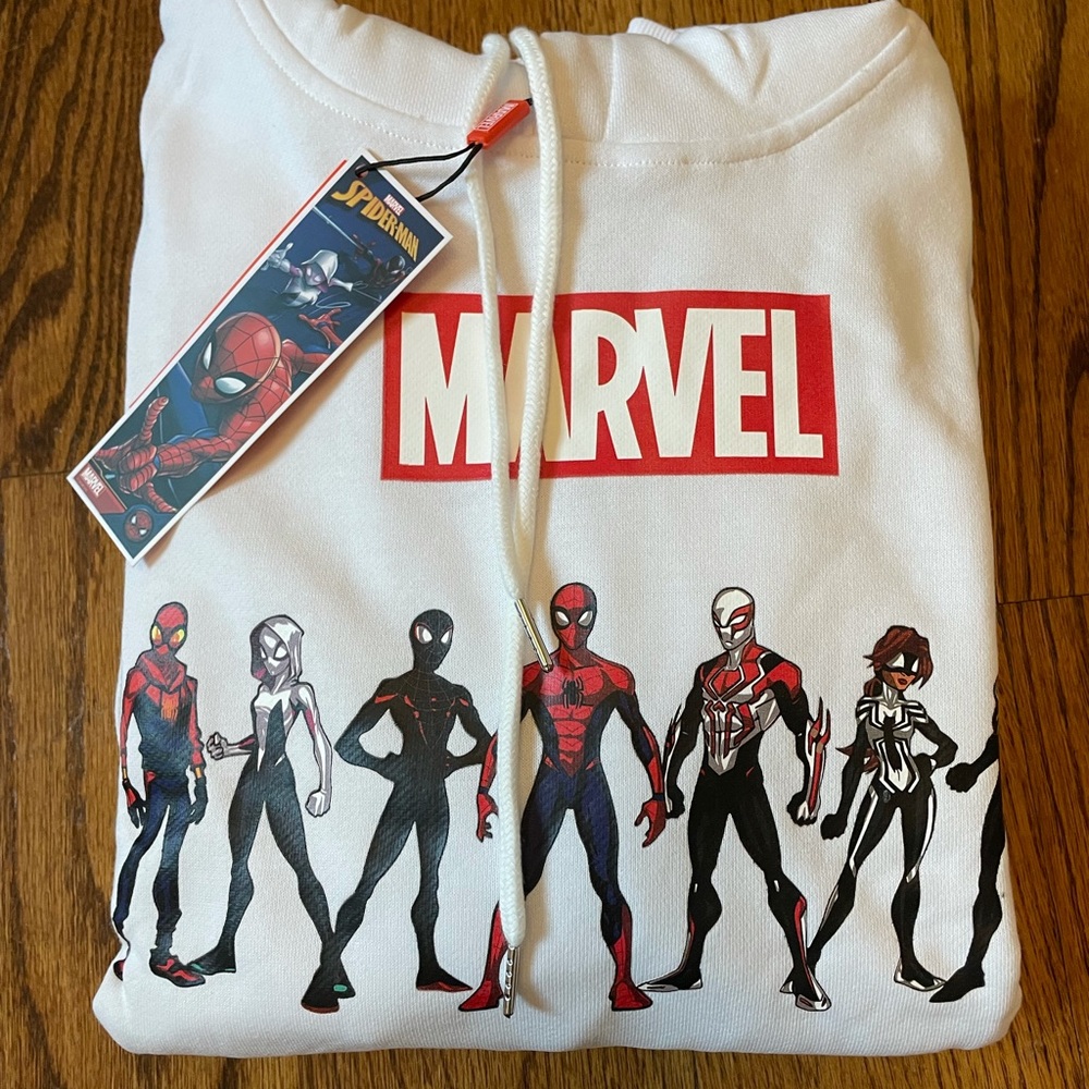 Marvel Spider-Man/Spider-Woman Hoodie, XL, New!